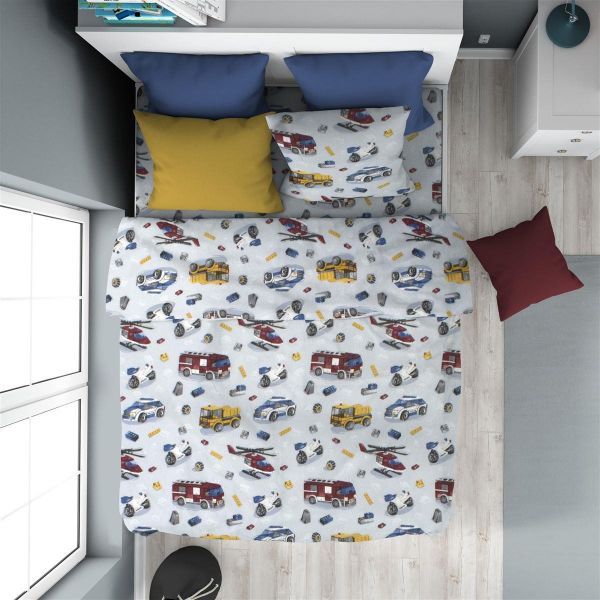 ΠΑΠΛΩΜΑΤΟΘΗΚΗ ΕΜΠΡΙΜΕ kids Toys 46 160X240 Sky Blue 100% Cotton Flannel-32210823015