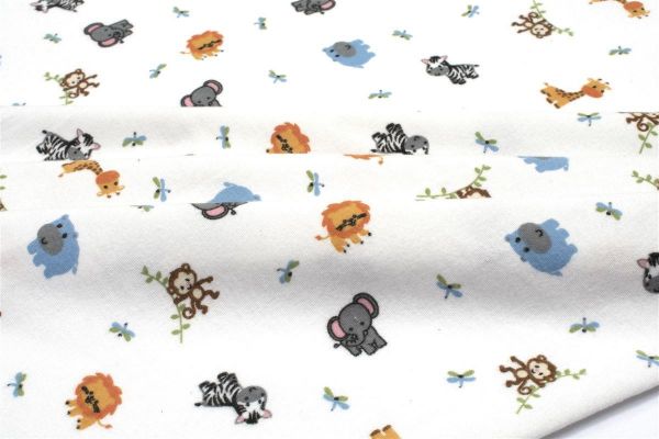 ΣΕΝΤΟΝΑΚΙ ΛΙΚΝΟΥ bebe Zoo 29 80X110 White 100% Cotton Flannel-31212020017