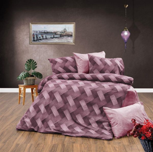 ΠΑΠΛΩΜΑΤΟΘΗΚΗ ΕΜΠΡΙΜΕ Αλκμήνη 453 220X240 Mauve 70/30 Cott/Pol-33310824037