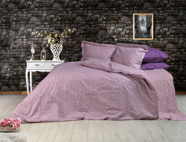 ΣΕΝΤΟΝΙΑ ΕΜΠΡΙΜΕ ΣΕΤ 3 τεμ Μυρτώ 349 220X240 Lilac 100% Cotton Flannel-33212224009