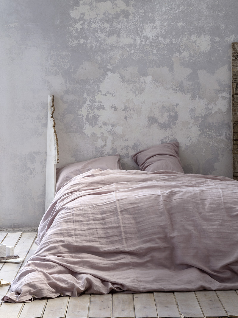 Παπλωματοθήκη Μονή Linen - Dusty Pink - Nima Home - 5206482014077