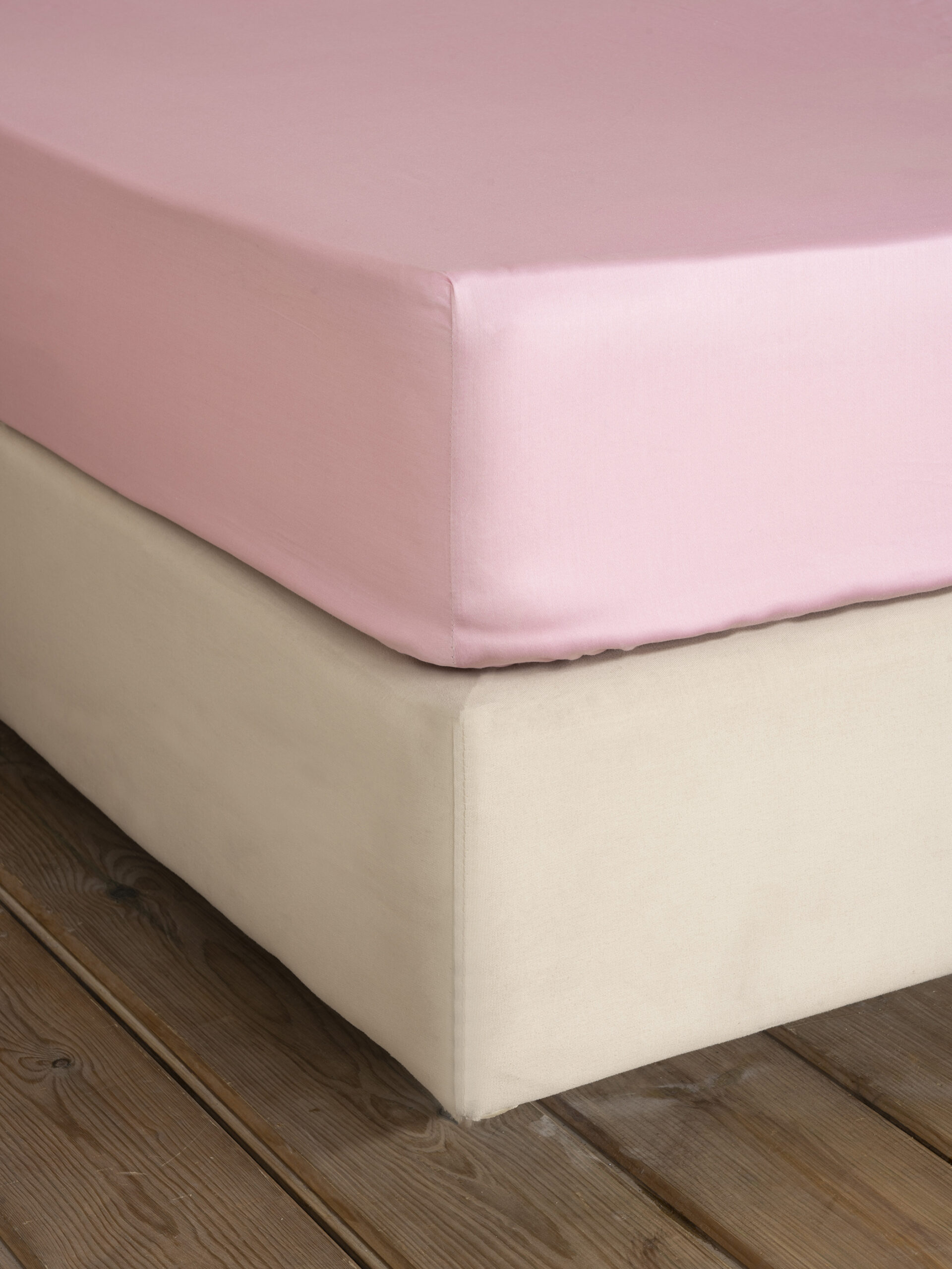 Σεντόνι Μονό με Λάστιχο Superior Satin - Soft Pink - Nima Home - 5206482072497