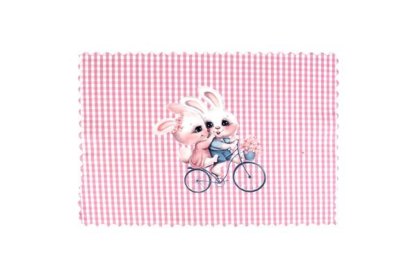 Σουπλά Φαγητού bebe Best Friends 34 35X50 Ροζ Υφασμάτινο-31463767017