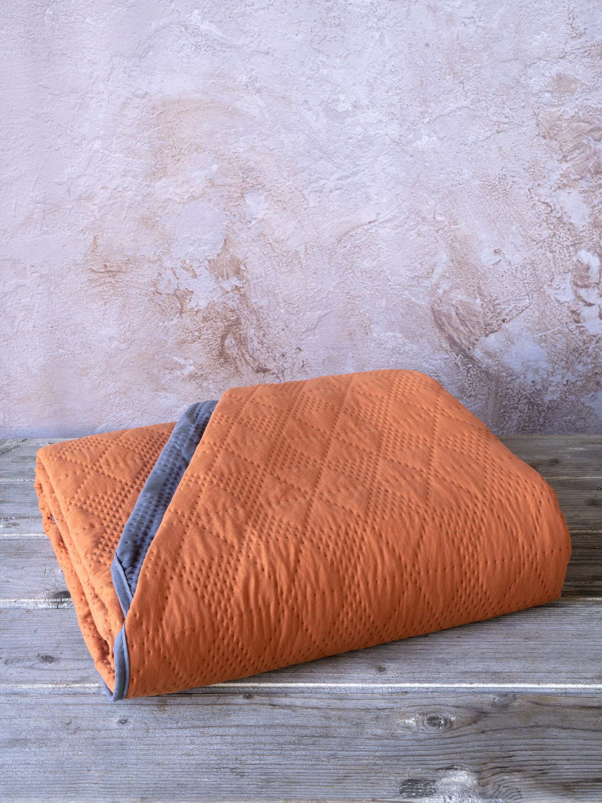 Κουβερλί Γίγας 240x260 - Armon Deep Orange/Dark Gray - NIMA Home - 5206482067813