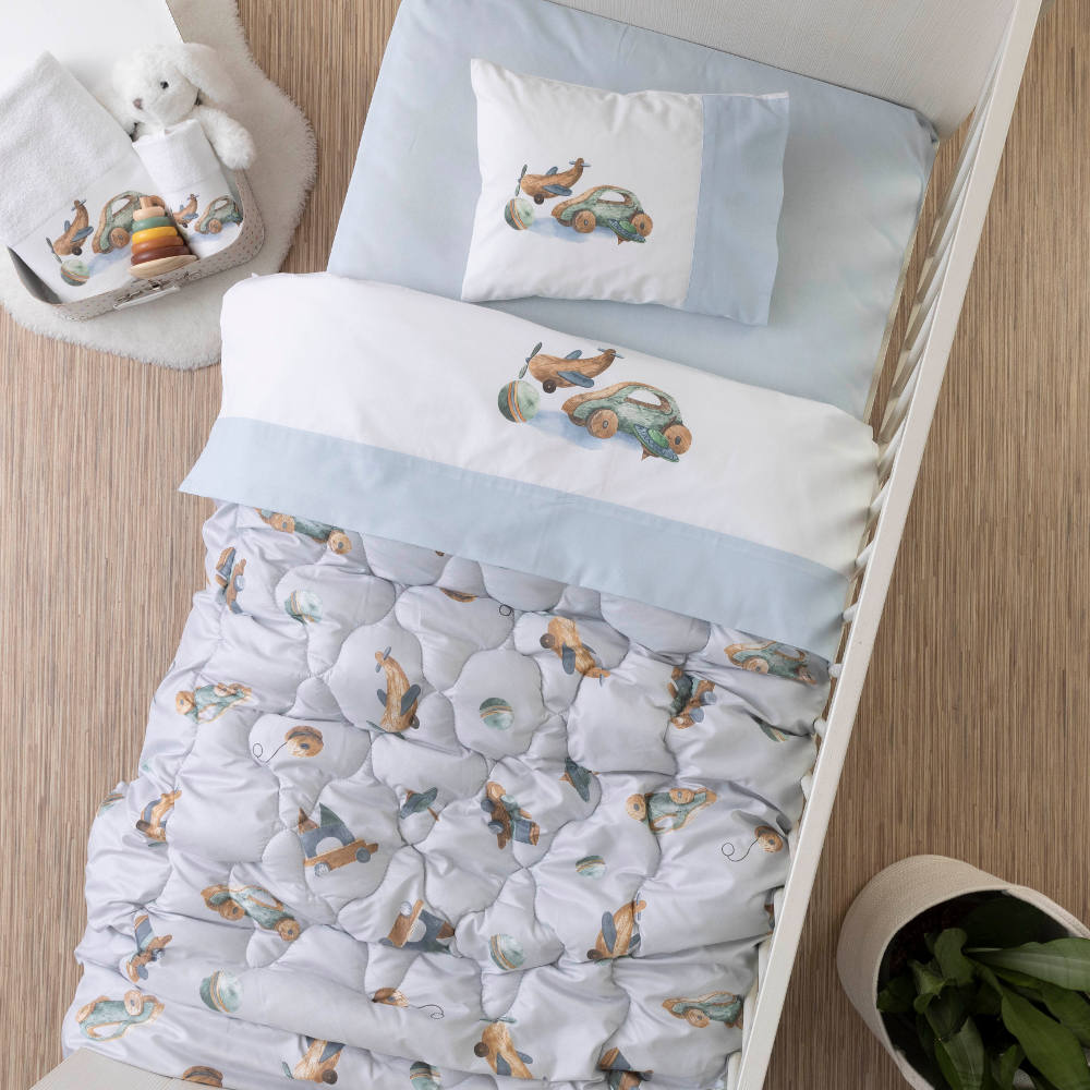 Πάπλωμα Κούνιας Toys Σιέλ BEBE 110 x 140 cm