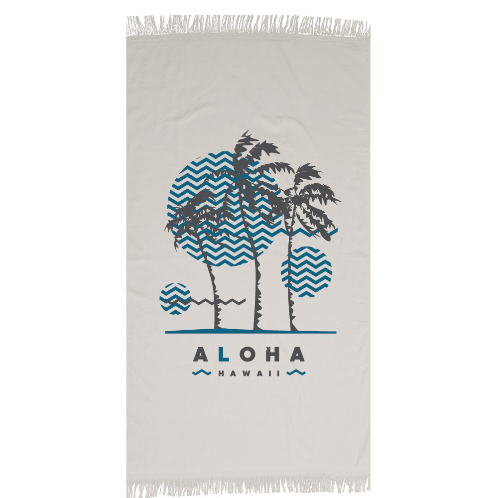 Πετσέτα Παρεό Aloha Γκρι Γκρι 90 X 160 90 x 160 cm