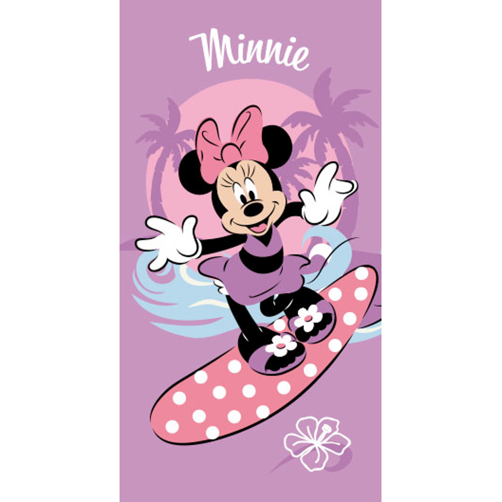 Πετσέτα Θαλάσσης Microfiber Minnie Λιλά 70 X 140 70 x 140 cm