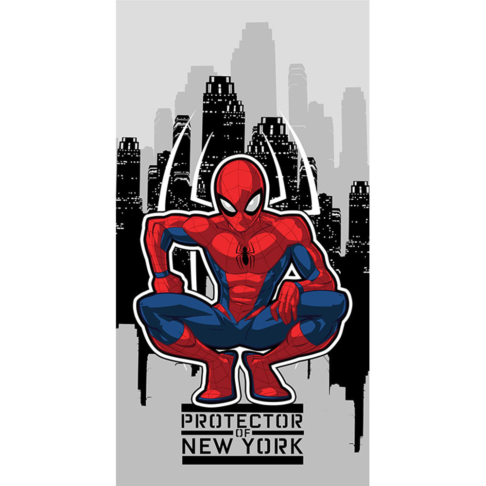 Πετσέτα Θαλάσσης Microfiber Spiderman Protector Γκρι 70 X 140 70 x 140 cm