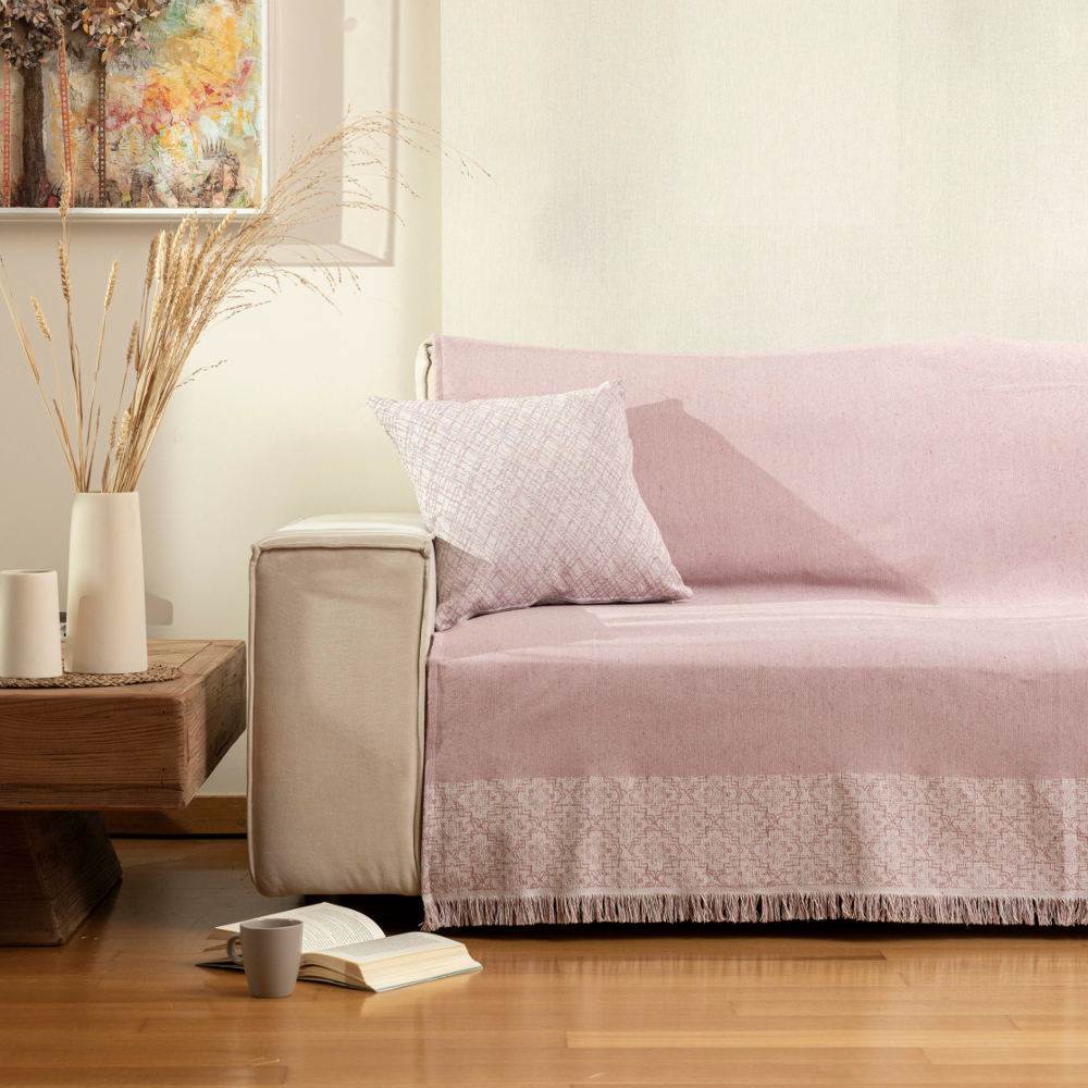 Ριχτάρι Βαμβακερό Διθέσιο Iris Μπεζ ΔΙΘΕΣΙΟ 180 x 250 cm