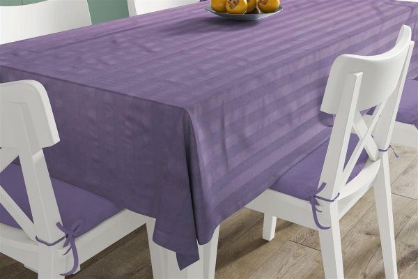 Ανεξίτηλο Τραπεζομάντηλο Νηματοβαφή Lilac 140X200 100% Cotton-33123452003