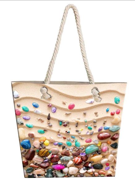 Τσάντα Θαλάσσης Pebbles 15 40X45 Digital Print 100% Polyester-33464307001