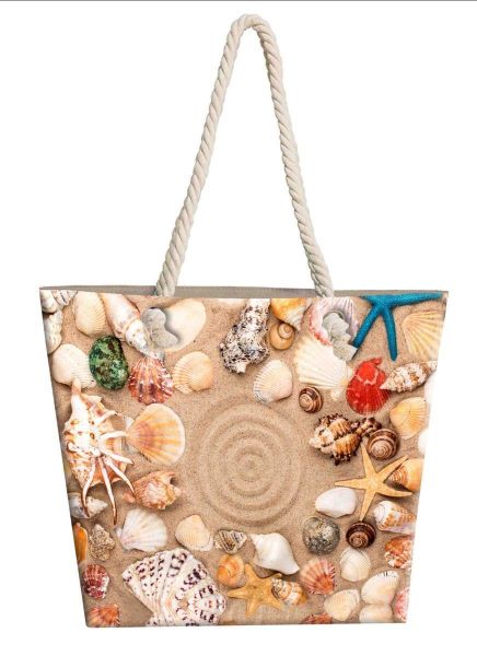 Τσάντα Θαλάσσης Seashells 19 40X45 Digital Print 100% Polyester-33464307005