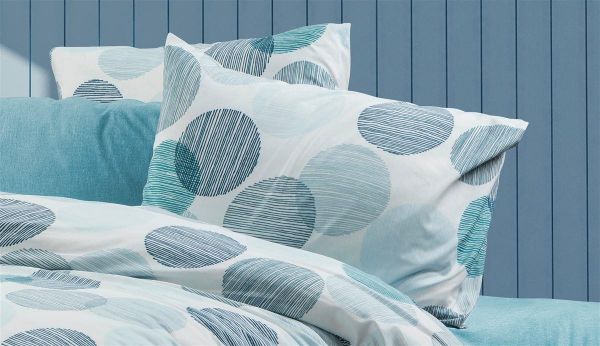 Μαξιλαροθήκη Εμπριμέ Κοραλία 467 50X70 Petrol 70/30 Cott/Pol-33311647043