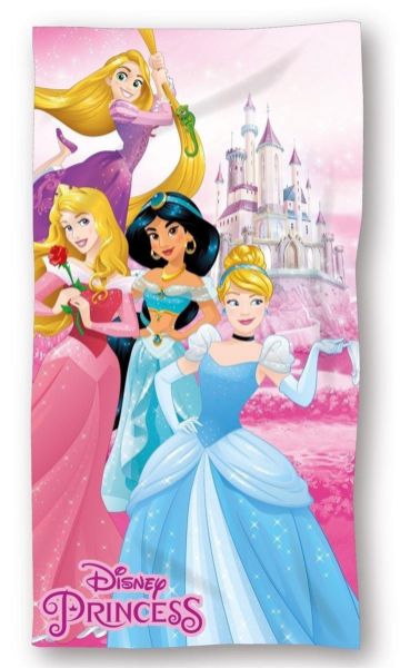 Πετσέτα Θαλάσσης Quick Dry Disney Home Princess 30 70X140 Pink 100% Microfiber-54460912003