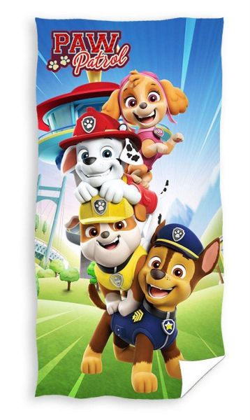 Πετσέτα Θαλάσσης Quick Dry Nickelodeon Paw Patrol 20 70X140 Digital Print Sky Blue 100% Microfiber-54460912020