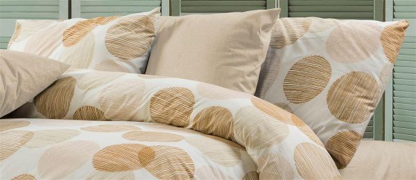 Μαξιλαροθήκη Εμπριμέ Κοραλία 465 50X70 Beige 70/30 Cott/Pol-33311647041