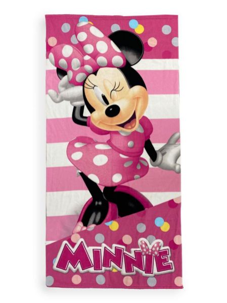 Πετσέτα Θαλάσσης Quick Dry Disney Home Minnie 26 70X140 Pink 100% Microfiber-54460912012
