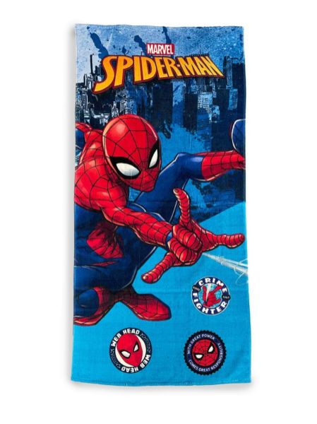 Πετσέτα Θαλάσσης Quick Dry Marvel Spider-Man 96 70X140 Sky Blue 100% Microfiber-54460912017