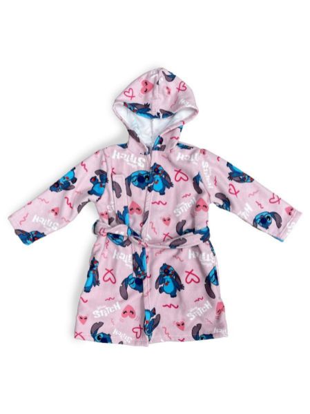 Μπουρνούζι Disney Home Lilo & Stitch Pink 100% Microfiber-54461500LSP