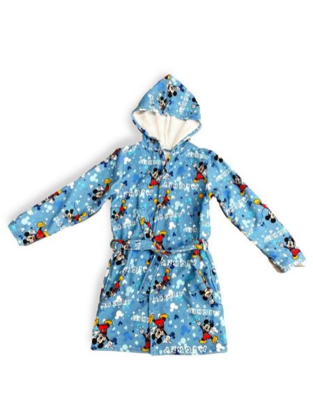 Μπουρνούζι Disney Home Mickey Sky Blue 100% Microfiber-54461500MC