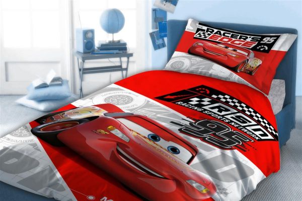 Παπλωματοθήκη Σετ 2 τεμ Disney Home Cars 770 160X240 Red 100% Cotton-54160823002