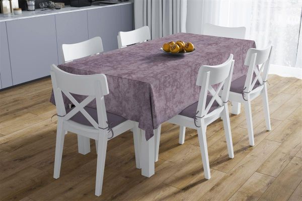 Αλέκιαστο Σετ 2 τεμ (Τραπ/λο 140X140 & Τραβέρσα 40X140) Panama Shadow Dark Lila 70/30 Cott/Pol-33333353010