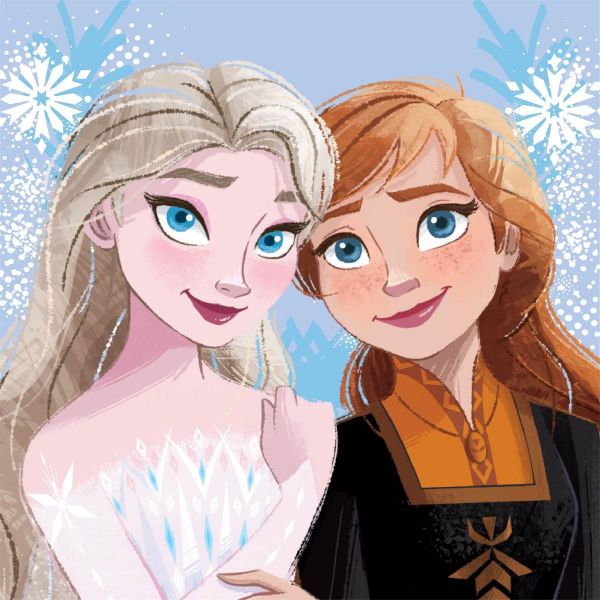 Λαβέτα Νηπιαγωγείου Disney Home Frozen 77 30X30 Ice Blue 100% Polyester-54460202002