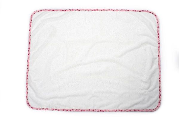 Σελτεδάκι Αδιάβροχο bebe Floral 61 50X80 Λευκό/Κοραλί 100% Cotton-31120404015