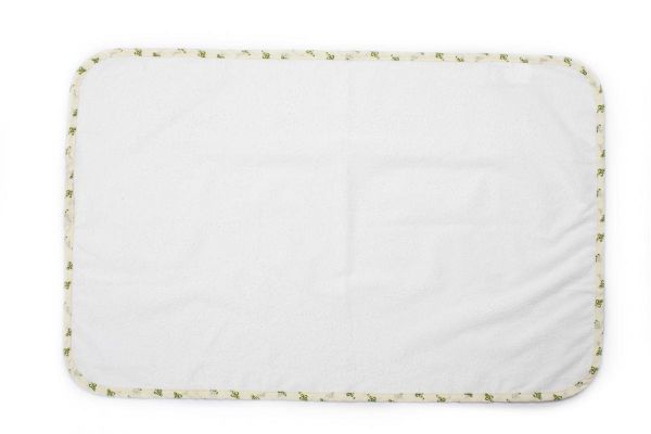 Σελτεδάκι Αδιάβροχο bebe 62 50X80 Λευκό/Πράσινο 100% Cotton-31120404016