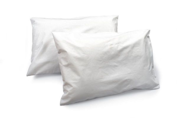 Αδιάβροχα Καλύμματα Μαξιλαριών Ζεύγος 50X70 White 100% Cotton-33120647001