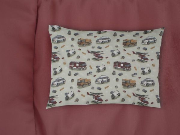 Μαξιλαροθήκη Εμπριμέ bebe Toys 47 35X45 Olive 100% Cotton Flannel-31211646018
