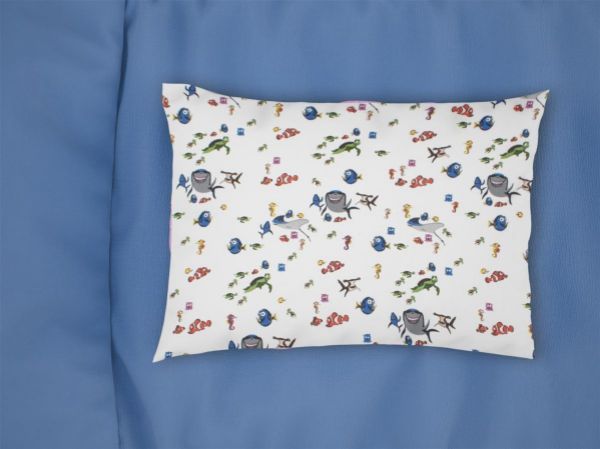 Μαξιλαροθήκη Εμπριμέ bebe Nemo 31 35X45 White 100% Cotton Flannel-31211646021