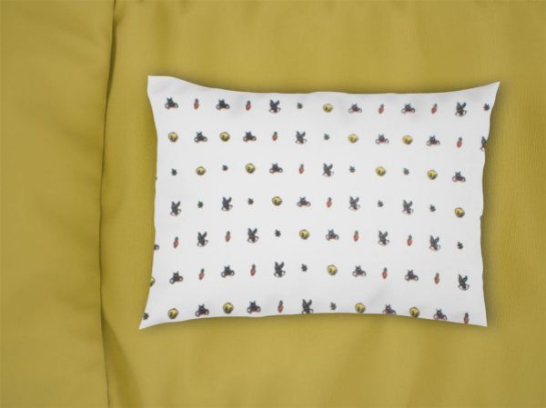 Μαξιλαροθήκη Εμπριμέ kids Looney Tunes 38 50X70 White 100% Cotton Flannel-32211647019