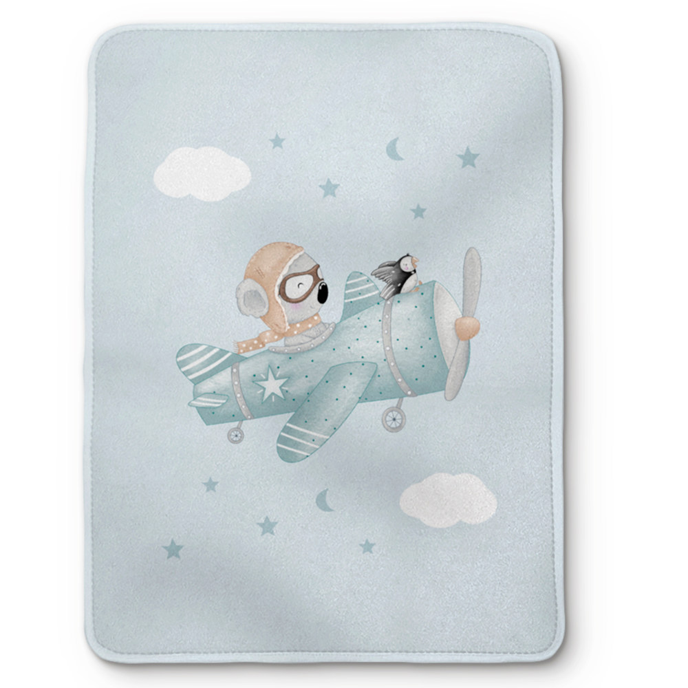 Κουβέρτα Aviator Μονή Πετρόλ ΜΟΝΟ 150 x 220 cm