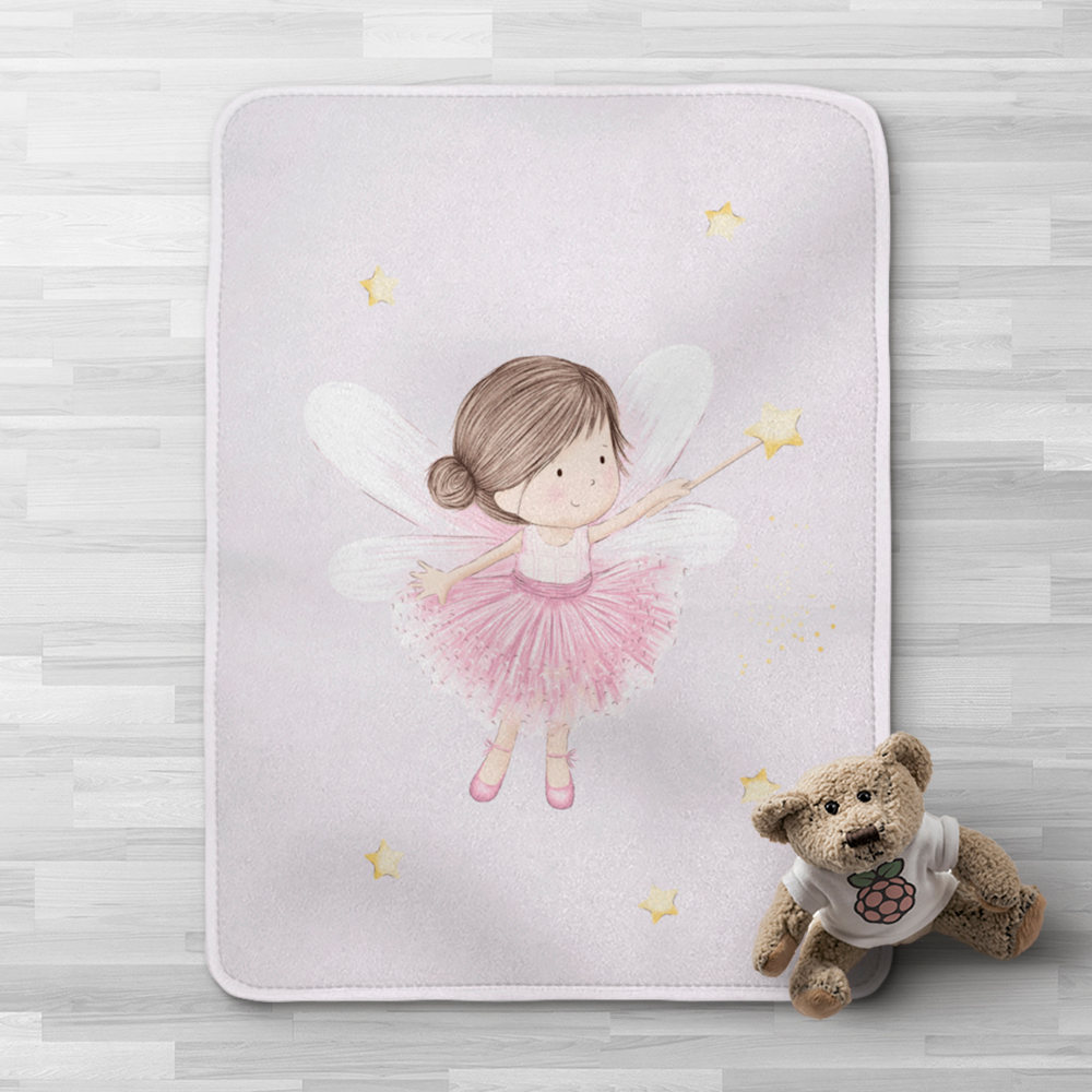 Κουβέρτα Κούνιας Fantasia Λιλά BEBE 100 x 140 cm