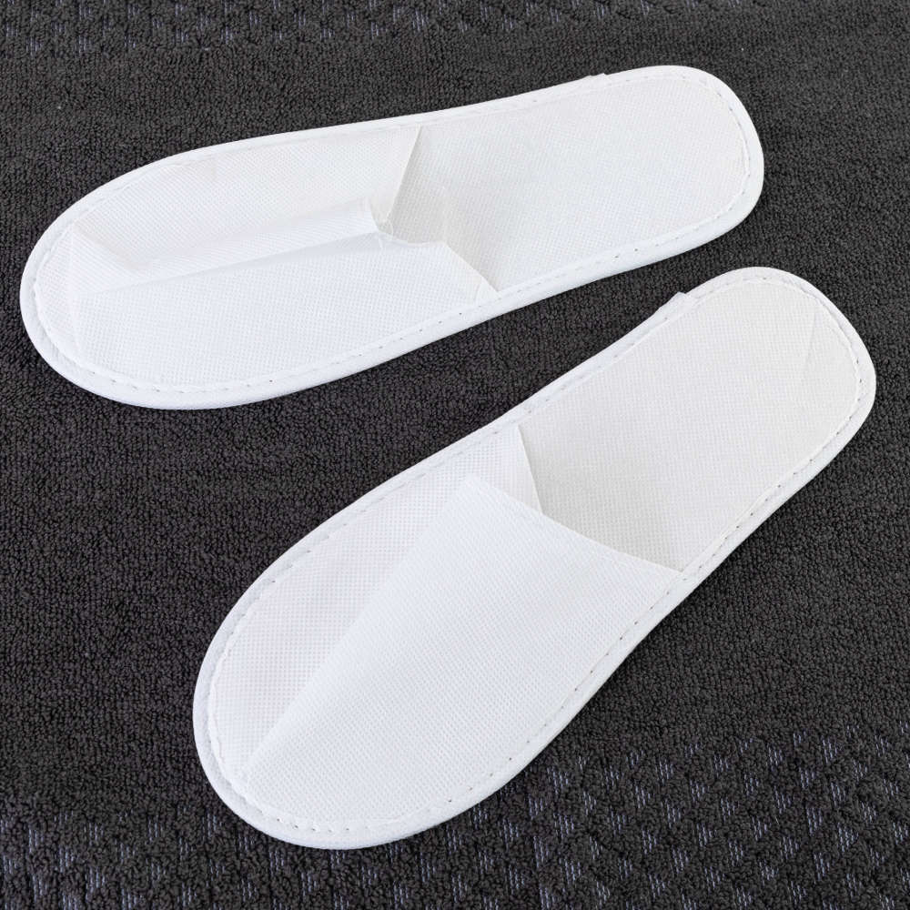 Παντόφλες Ξενοδοχείου Non Woven Closed Toe Σόλα 4mm Λευκό ΖΕΥΓΟΣ One size