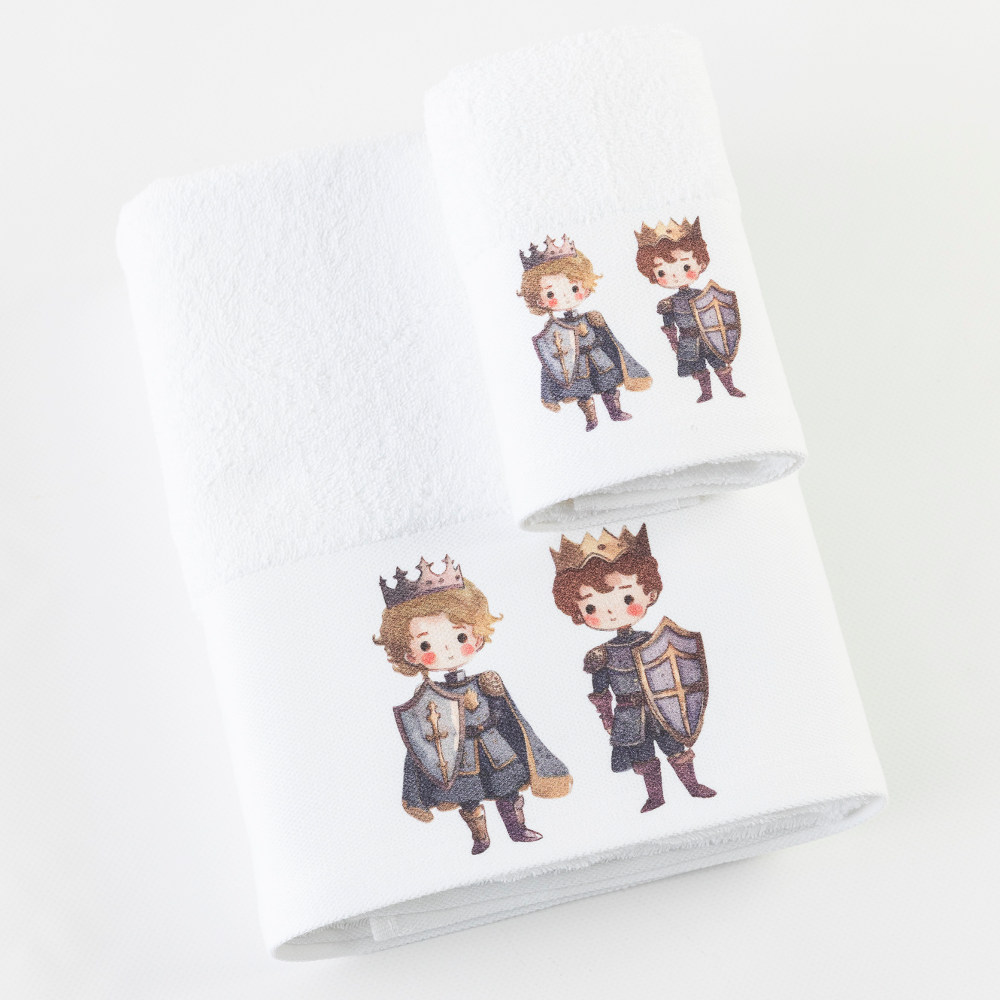 Πετσέτες Σετ 2ΤΜΧ Duke Λευκό Λευκό BEBE 70 x 120 / 30 x 50 cm