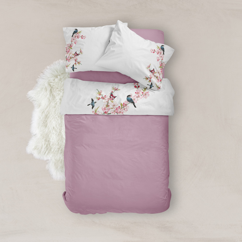 Σεντόνι Digital Print Σετ Fuji Υπέρδιπλο Λευκό ΥΠΕΡΔΙΠΛΟ 220 x 240 cm + (2) 50 x 70 cm