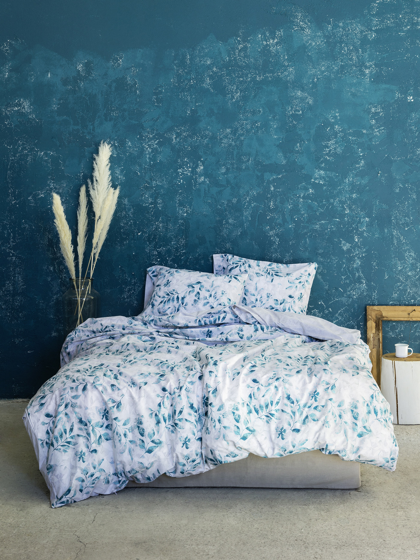 Σετ Σεντόνια Μονά - Intrigue Blue - Nima Home - 5206482042131