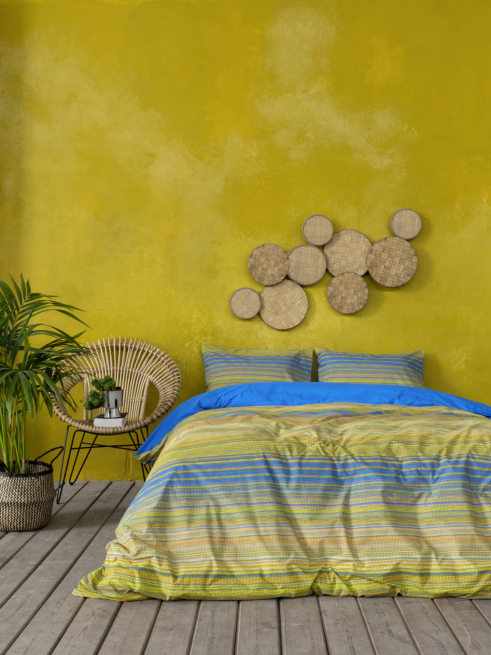 Σετ Σεντόνια Διπλα - Samira Blue - Nima Home - 5206482070097
