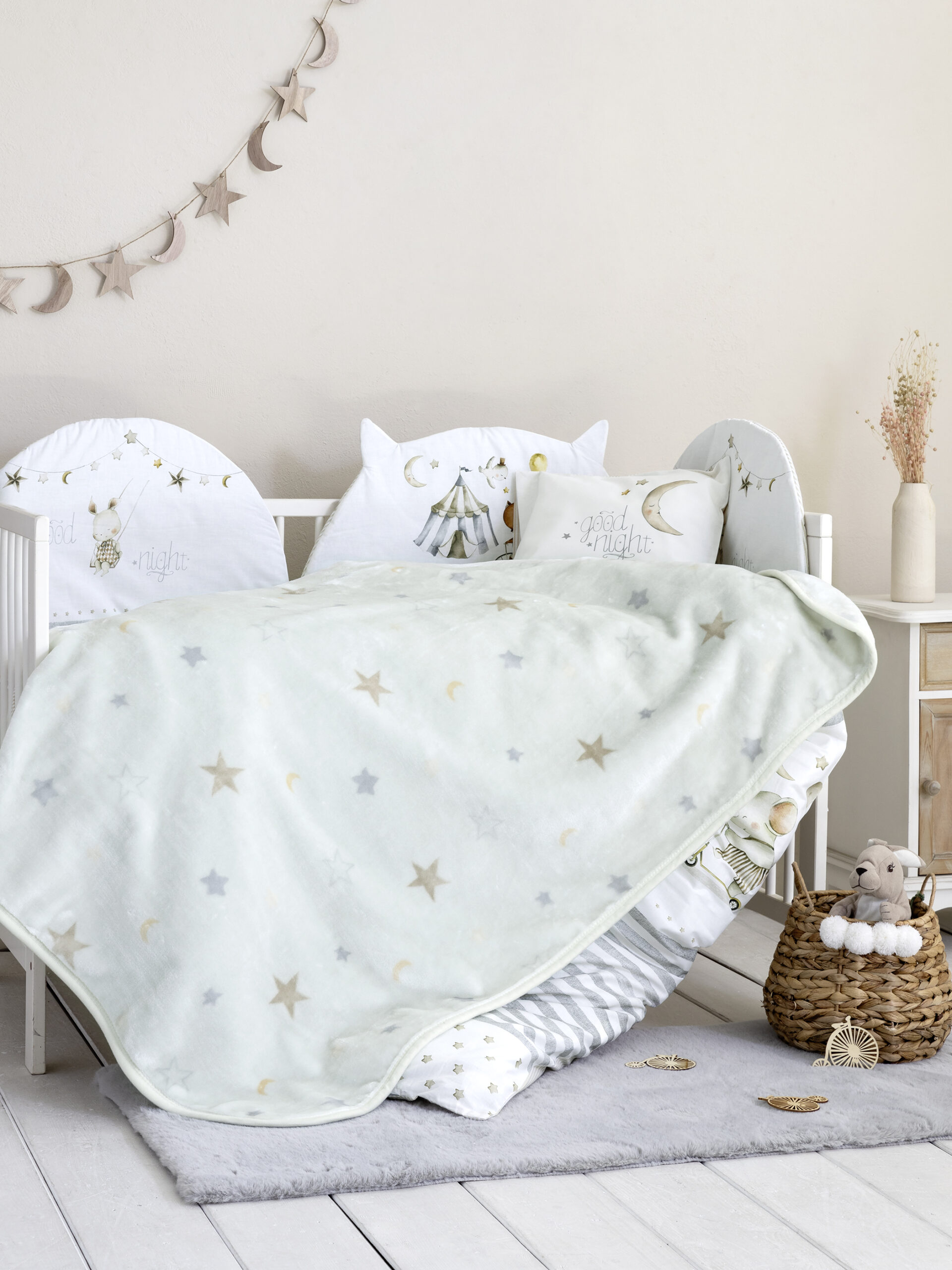 Κουβέρτα Βελουτέ Κούνιας 110x140 - Baby Circus - Nima Bebe - 5206482141384