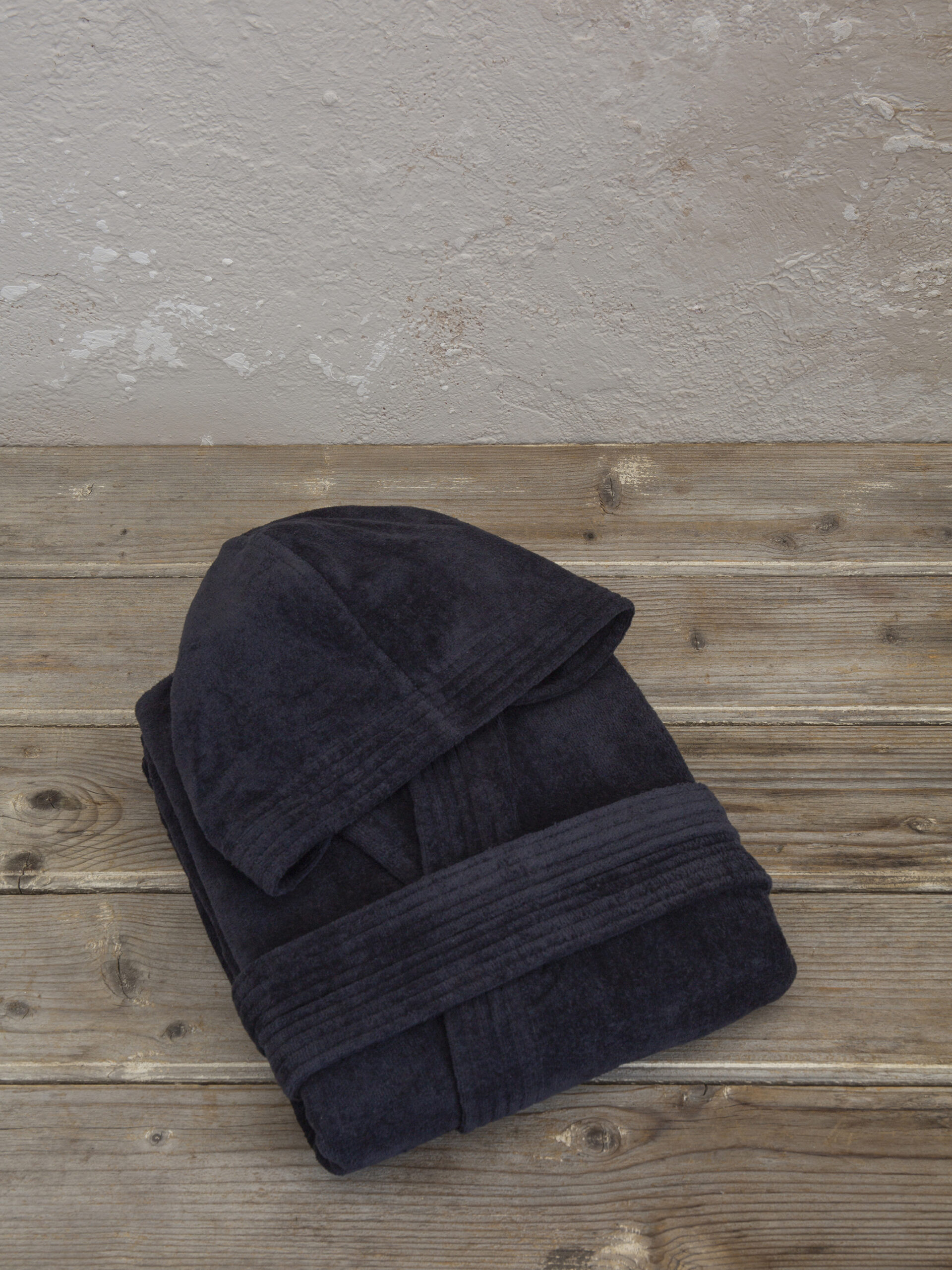 Μπουρνούζι με κουκούλα Zen - Medium - Total Black - Nima Home - 5206482143517