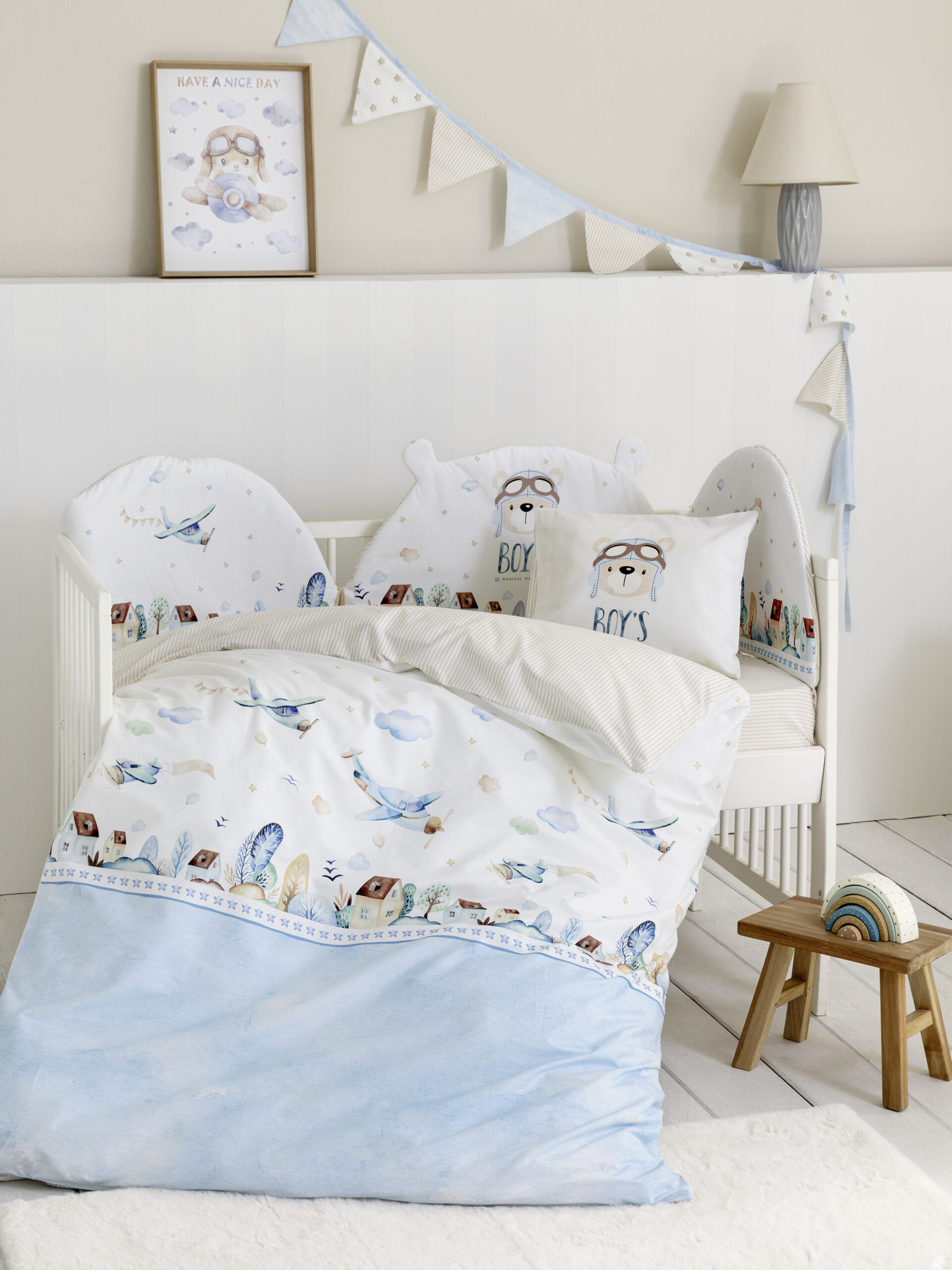 Κουβερλί Κούνιας - Boy's World - Nima Bebe - 5206482147355