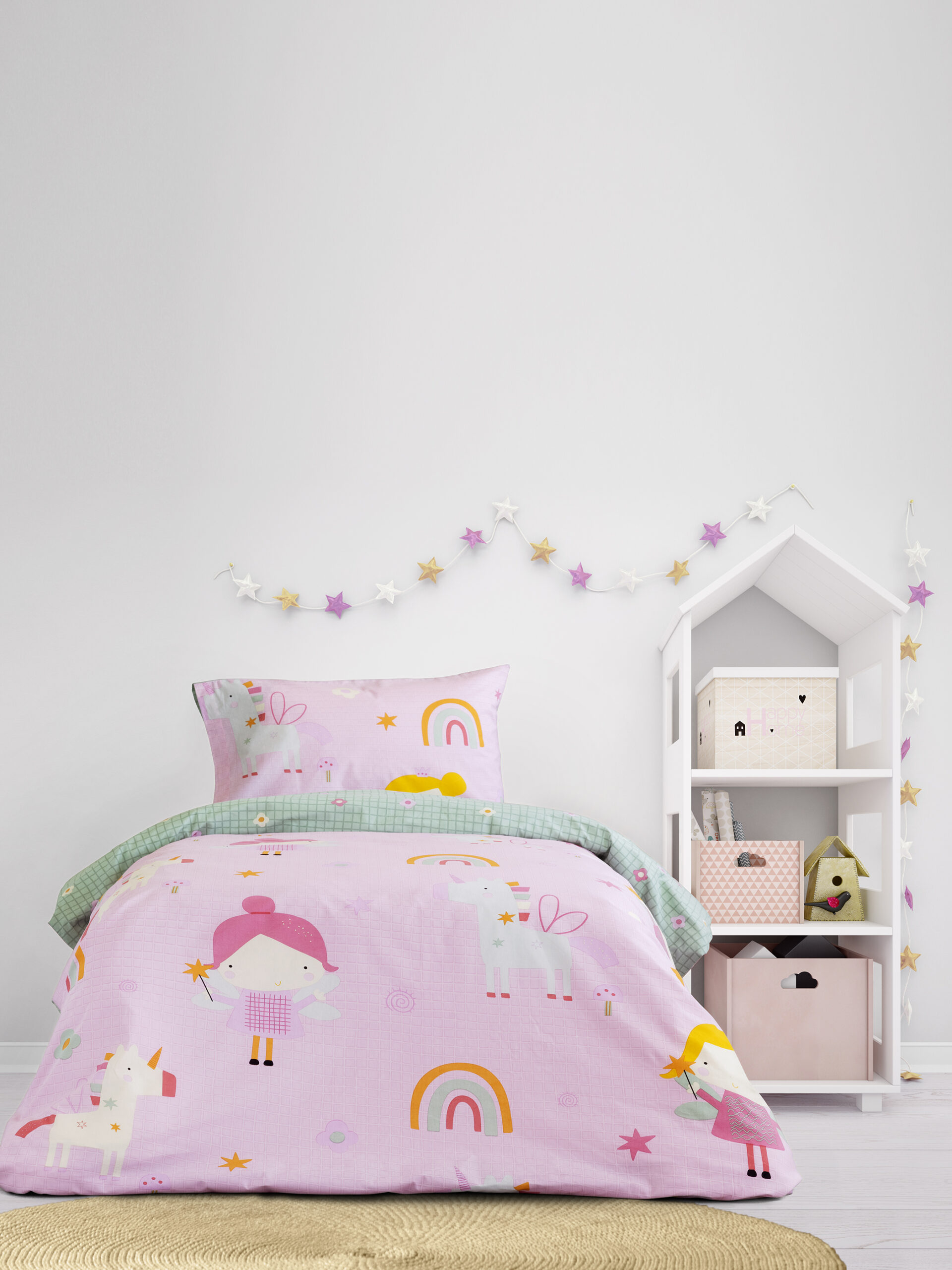 Σετ Σεντόνια Μονά με Λάστιχο - Fairy Cherry - Kocoon Kids - 5206482147898