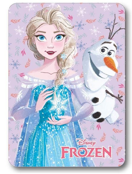 Κουβέρτα Fleece Disney Home Frozen 01 100X140 Lilac 100% Polyester-54462527010