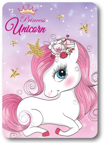 Κουβέρτα Fleece Unicorn 24 100X140 Pink 100% Polyester-54462527011