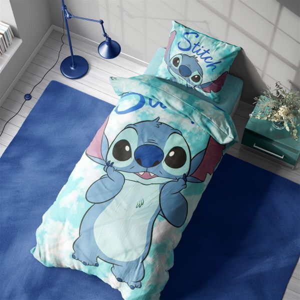 Παπλωματοθήκη Σετ 2 τεμ Disney Home Stitch 820 160X240 Turquoise 100% Cotton-54160823003