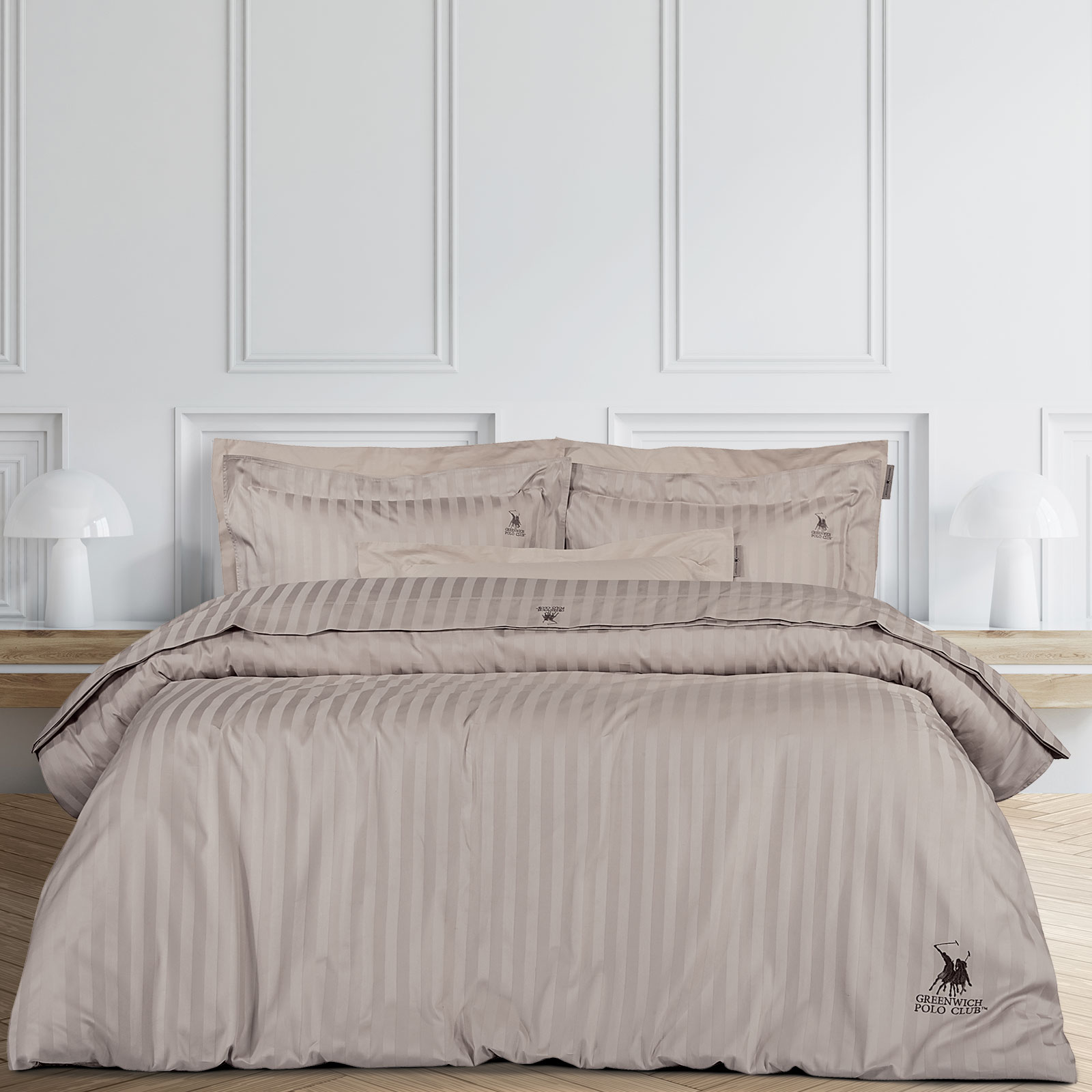 GREENWICH POLO CLUB ΠΑΠΛΩΜΑΤΟΘΗΚΗ ΣΕΤ ΥΠΕΡΔΙΠΛH 2157 TAUPE-206000202157