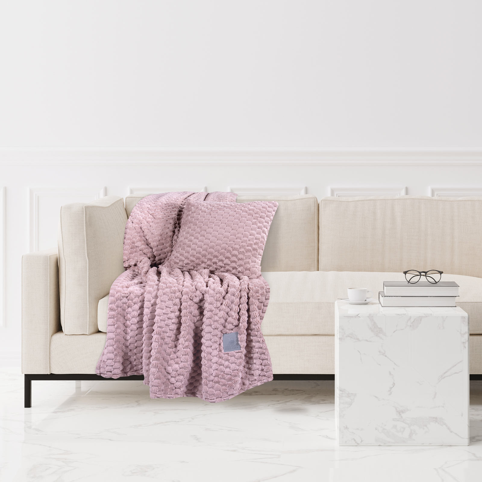 GREENWICH POLO CLUB ΚΟΥΒΕΡΤΑ FLEECE 130Χ170 3474 NUDE-220588133474