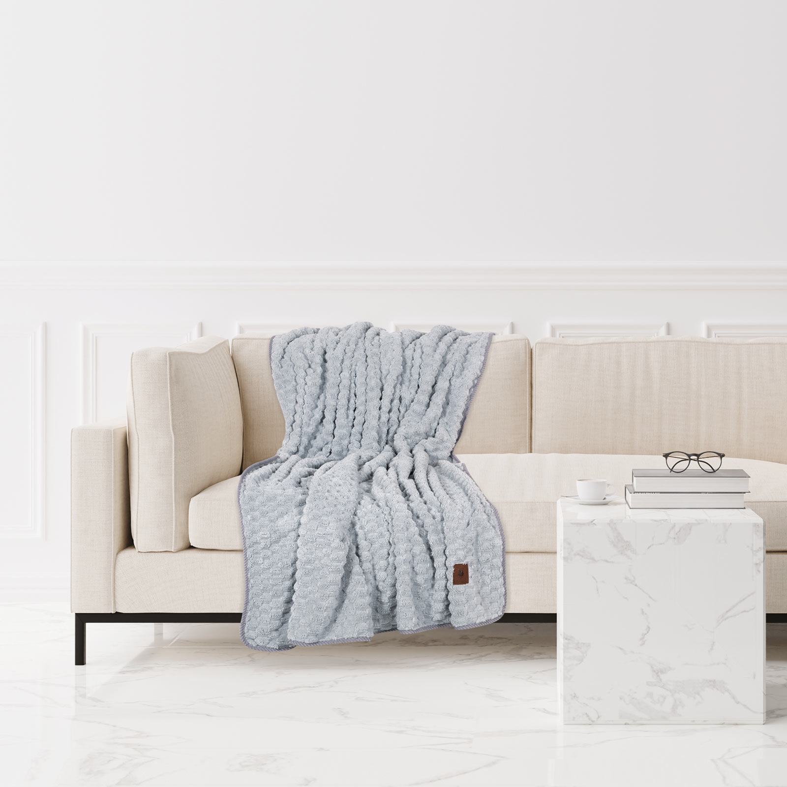 GREENWICH POLO CLUB ΚΟΥΒΕΡΤΑ FLEECE 130Χ170 8837 GREY-220588138837